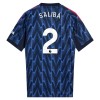 Camisola Arsenal Saliba 2 Homen Equipamento 2ª 2025-26
